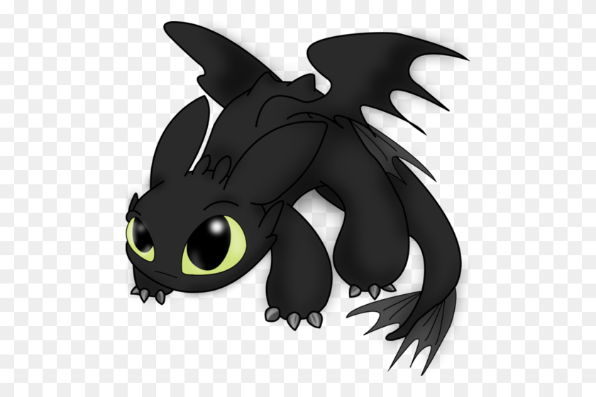 486x500 Chibi Toothless - Toothless Clipart
