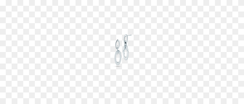 300x300 Chic Shine White Gold Mini Oval Link Earrings Diamond Shoal - Gold Shine PNG