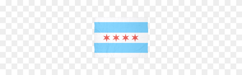200x200 Manta De Lana De La Bandera De Chicago Get It Made - Bandera De Chicago Png