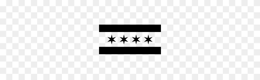 200x200 Проект Значков Флага Чикаго Существительное - Флаг Чикаго Png