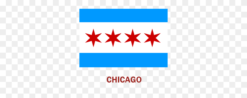 300x275 Reseñas De Hospedaje De Chicago - Bandera De Chicago Png