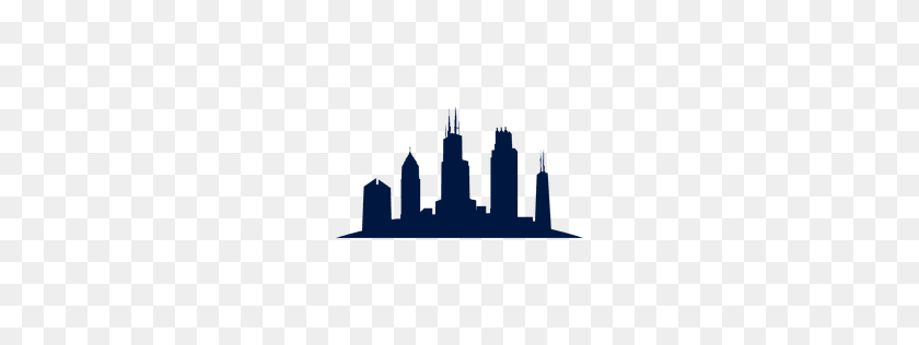 256x256 Chicago Skyline On July Celebration - Chicago Skyline Clipart