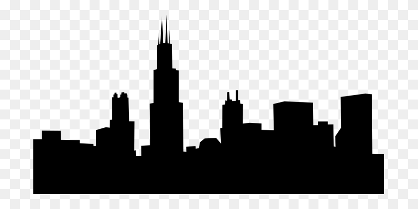 705x360 Chicago Travel World - Chicago Skyline PNG