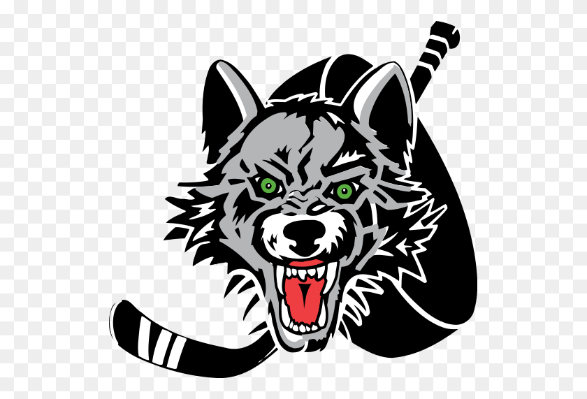 527x511 Chicago Wolves, Vegas Golden Knights Podría Afiliarse - Wolf Logo Png