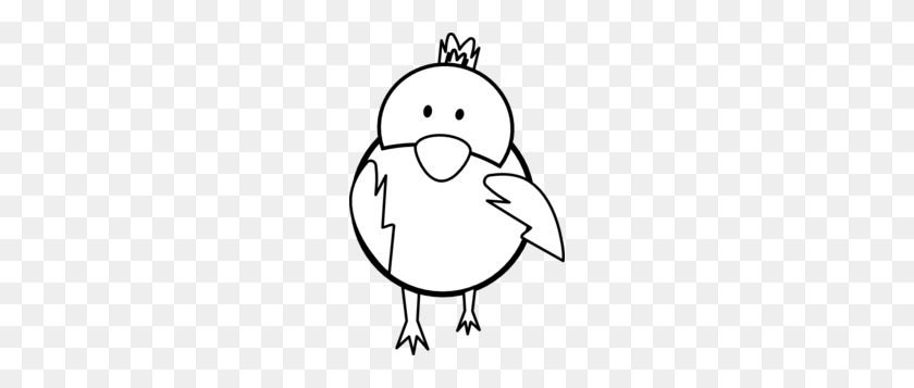 198x297 Chick Clip Art - Chick Clipart Black And White