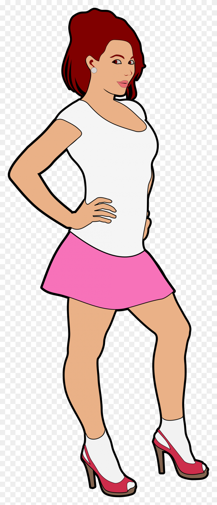 990x2400 Chick Clipart Transparent - Girl Jumping Clipart