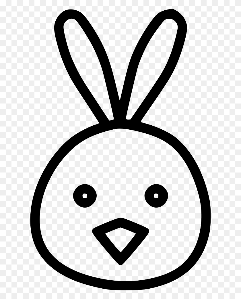 630x980 Chicken Bunny Ears Cute Chickling Rabbit Png Icon Free - Rabbit Ears PNG