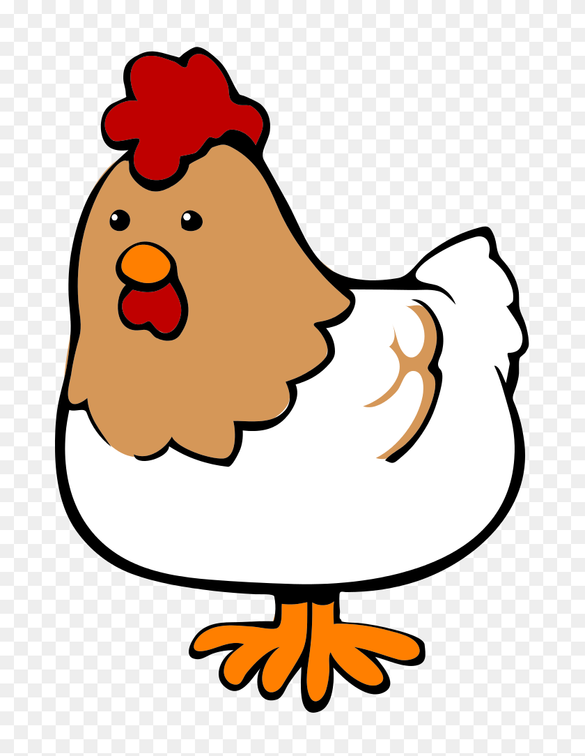 723x1024 Chicken Cartoon - Chicken Cartoon PNG