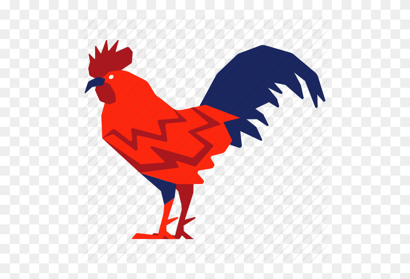 512x512 Chicken, Chinese Zodiac, Cock, Hen, Rooster, Year Icon - Cock PNG