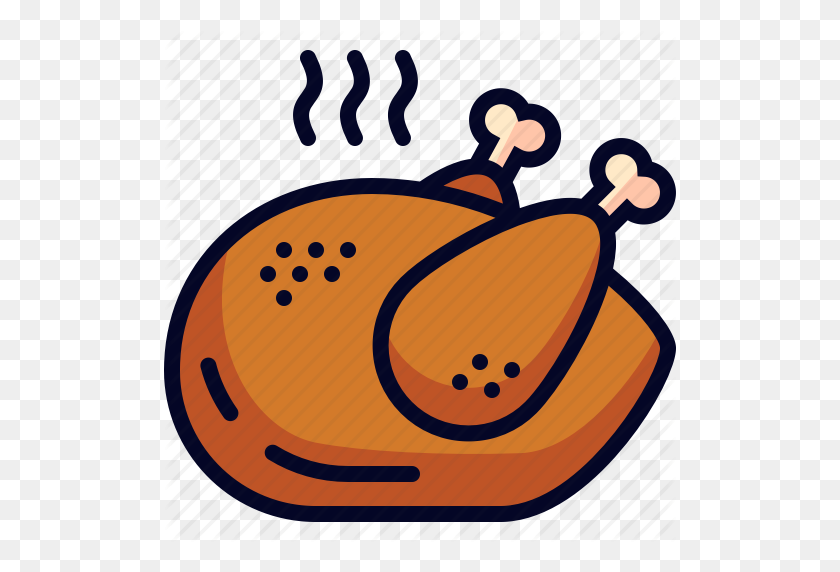 512x512 Chicken, Dinner, Food, Meal Icon - Chicken Dinner PNG