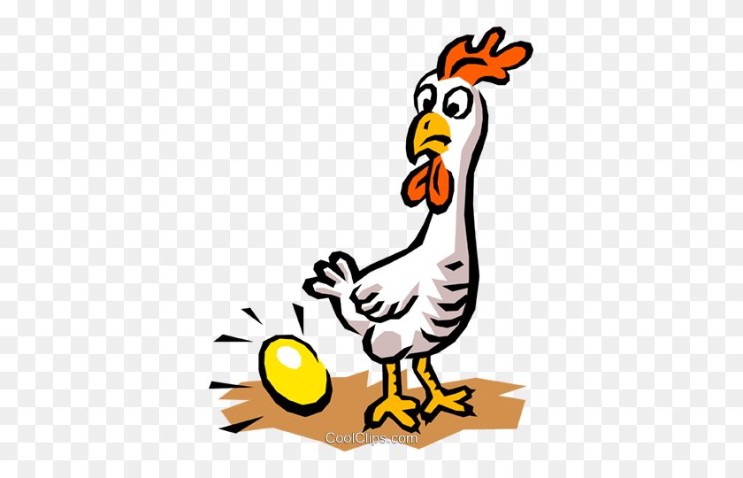 367x480 Chicken Egg Royalty Free Vector Clip Art Illustration - Funny Chicken Clipart
