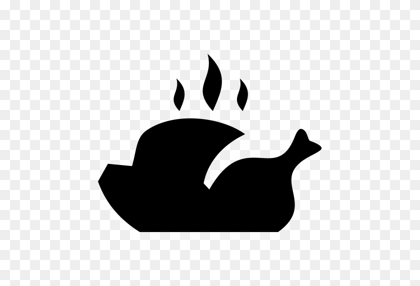 512x512 Chicken Piece Icons, Download Free Png And Vector Icons - Chicken Silhouette PNG