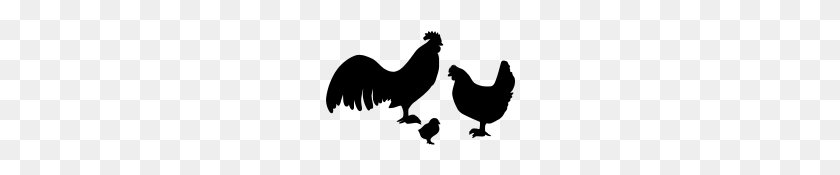190x115 Chicken Silhouette Png, Clipart - Chicken Silhouette PNG
