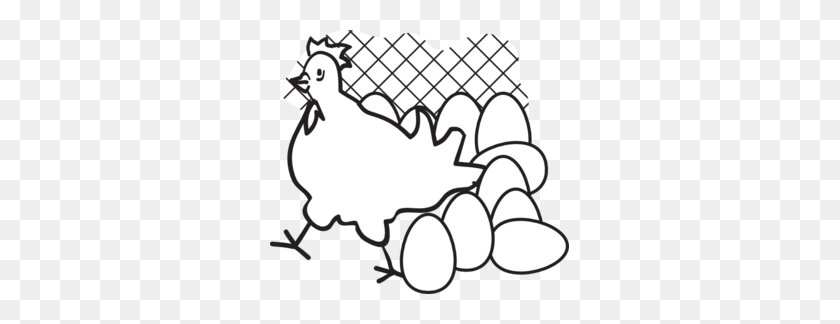 299x264 Курица С Яйцами Картинки - Куриное Яйцо Клипарт