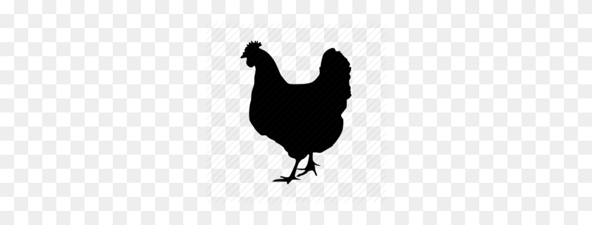260x260 Chickens Gifs Clipart - Chicken Clipart Black And White