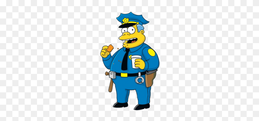 220x333 Chief Wiggums Is A Stereotype Of Police Officers As Lazy And Ever - Stereotype Clipart