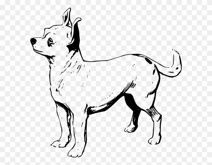 600x591 Chihuahua Clipart Png For Web - Chihuahua Clipart
