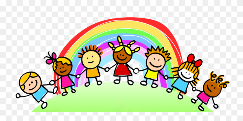 1024x472 Child Care Clipart Clip Art Children - Childrens Faces Clip Art
