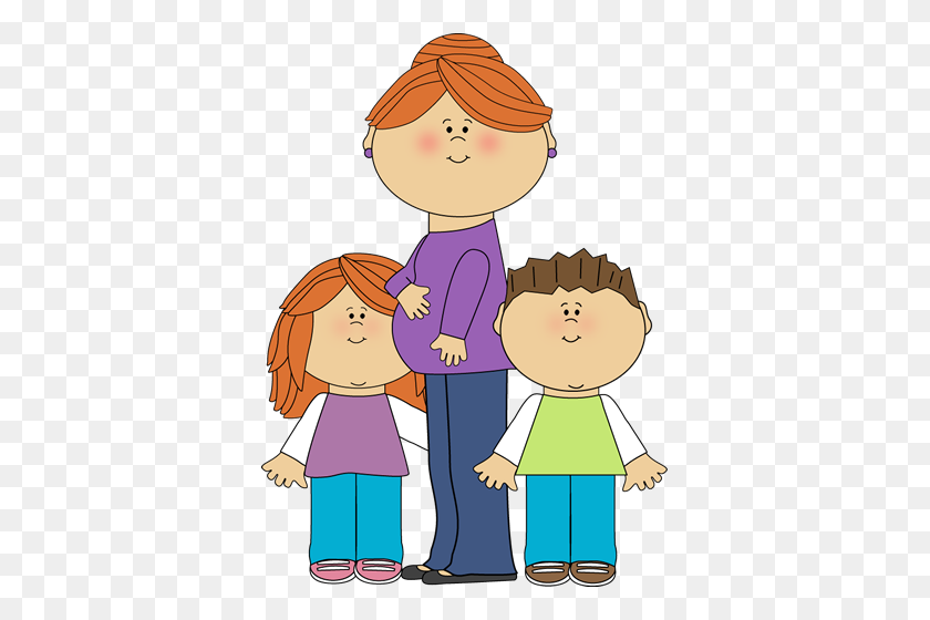 367x500 Child Clipart Mommy - Stick Family Clipart