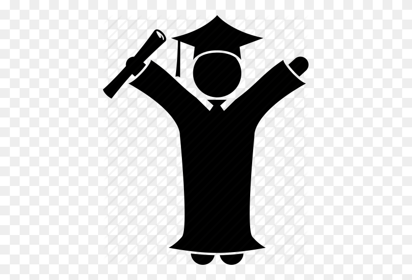 419x512 Niño, Graduado, Graduación, Junior, Escuela, Estudiante, Icono De Éxito - Icono De Estudiante Png
