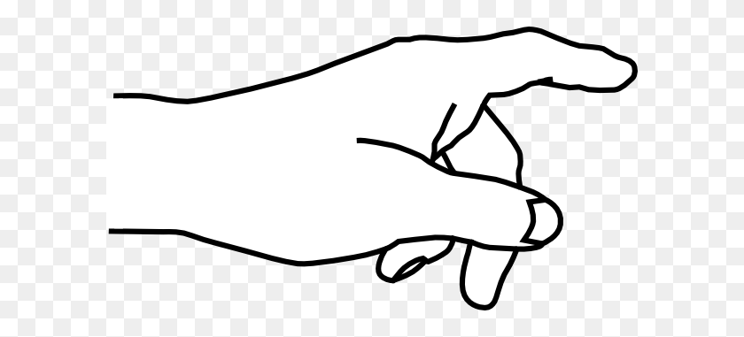 600x321 Child Hand Outline Clip Art - Right Hand Clipart