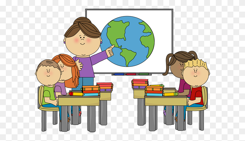 600x423 Child In Classroom Clip Art - Substitute Teacher Clipart