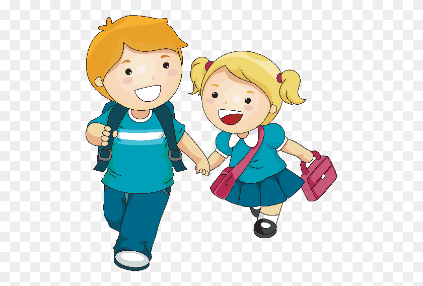 500x508 Child In School Uniform Clipart - Kids Not Sharing Clipart