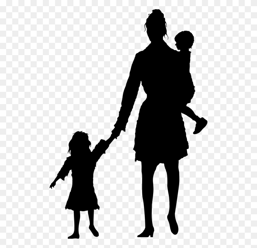 516x750 Child Mother Silhouette Infant Father - Poor People Clipart