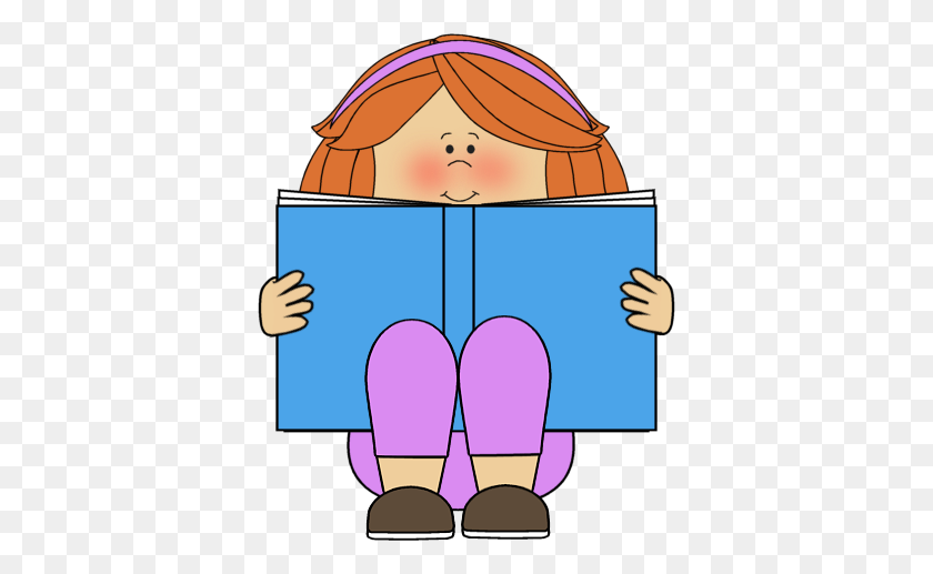 376x457 Child Reading A Book Clipart Free Download Clip Art - Reading Clipart Free
