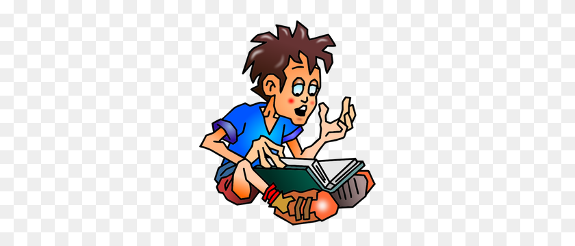 258x300 Child Reading Book Clipart - Someone Reading A Book Clipart