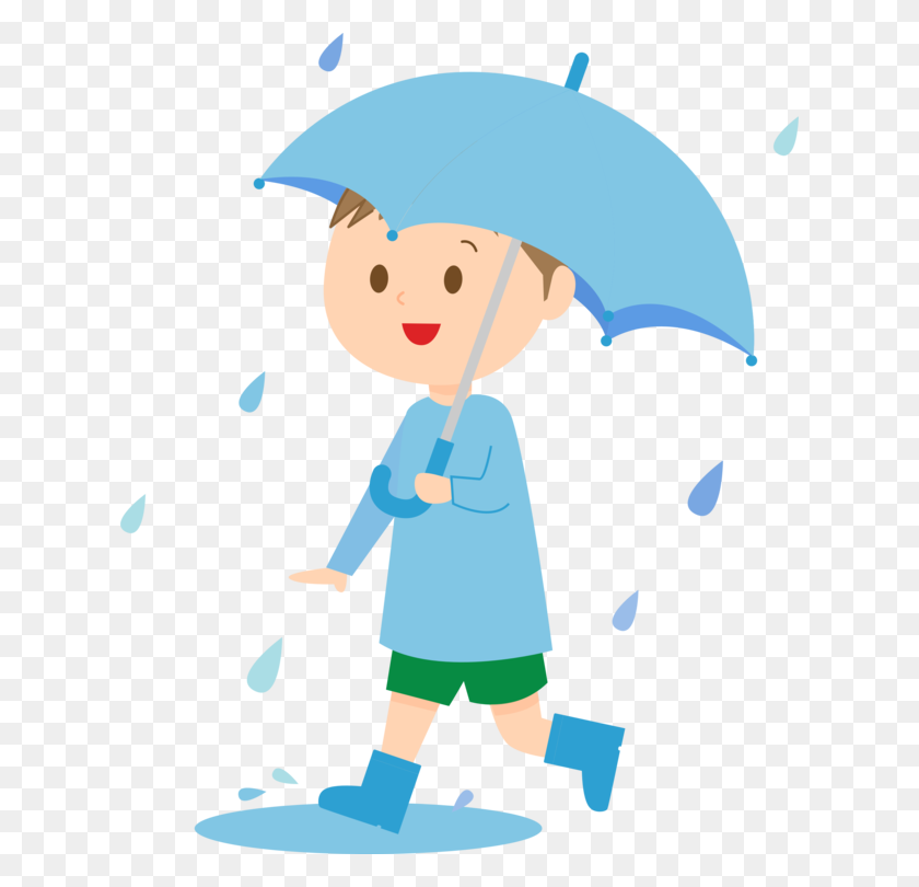 620x750 Детский Зонт Дождь Компьютерные Иконки Мальчик - Дождь Сапоги Клипарт