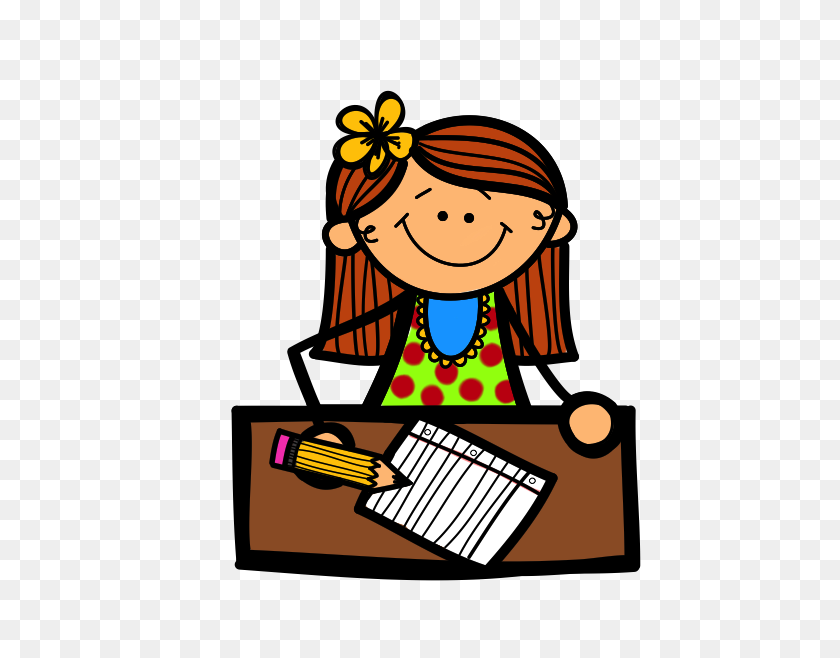 496x598 Child Writing Clipart Look At Child Writing Clip Art Images - Child At Desk Clipart