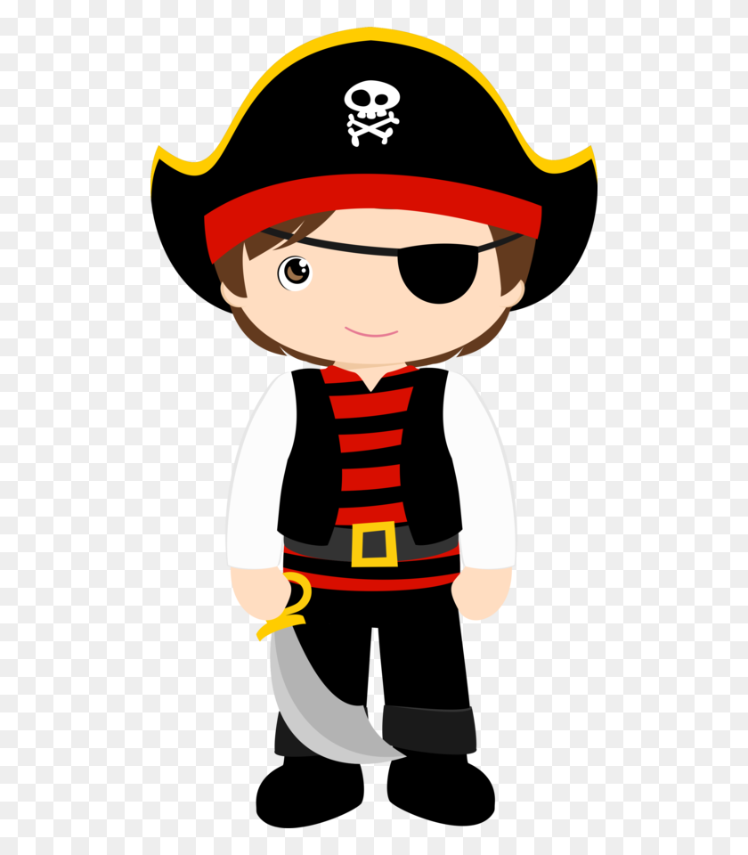 502x900 Children Dress As Pirate Clipart - Child Pointing Clipart