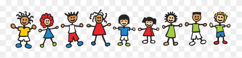 1600x292 Children Holding Hands Clipart - Happy Children Clipart