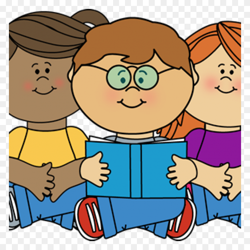 1024x1024 Children Reading Clipart Free Clipart Download - Partner Reading Clipart