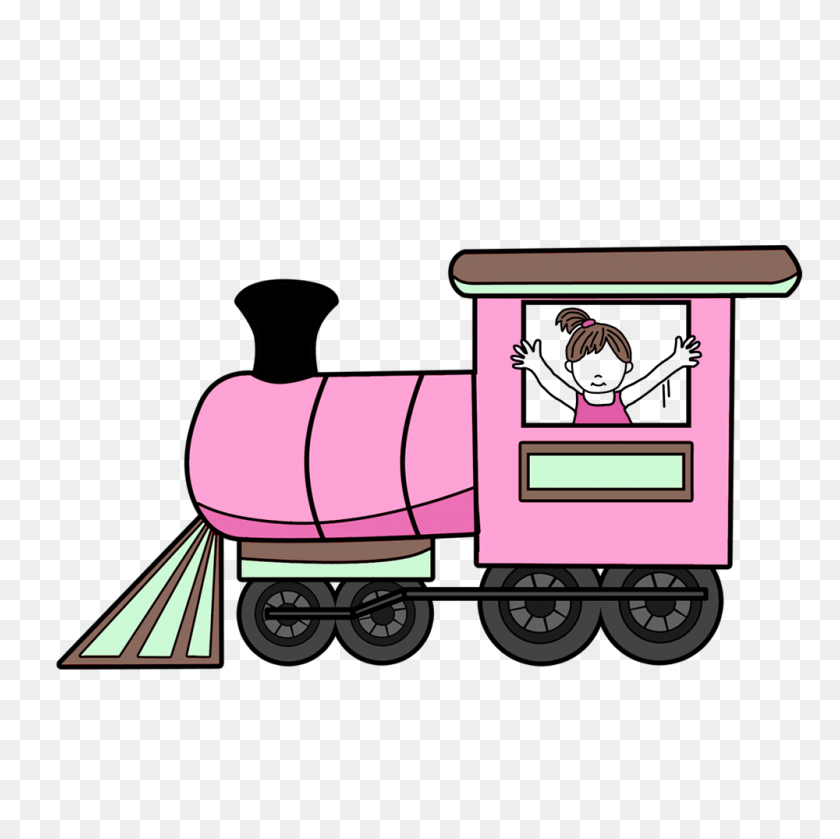 1000x1000 Children Riding On The Train Royalty Free Cliparts Vectors - Train Caboose Clipart
