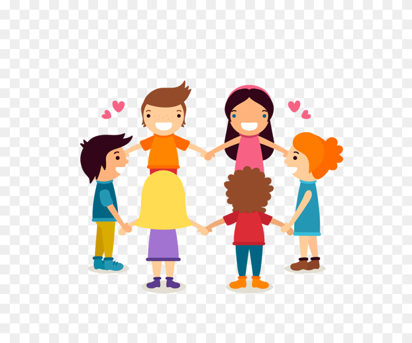 640x640 Childrenamp Day Hand In Hand, Children, Cartoons, Vectors Png - Children Playing PNG
