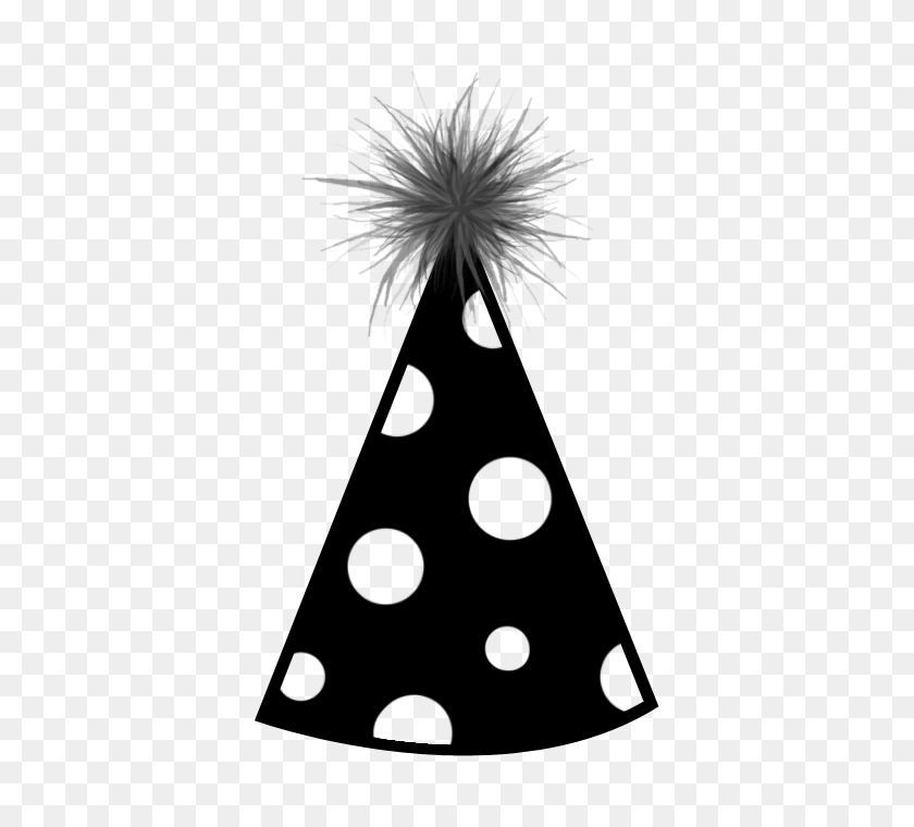 500x700 Childrens Party Hats For Coloring - Whistle Clipart Black And White