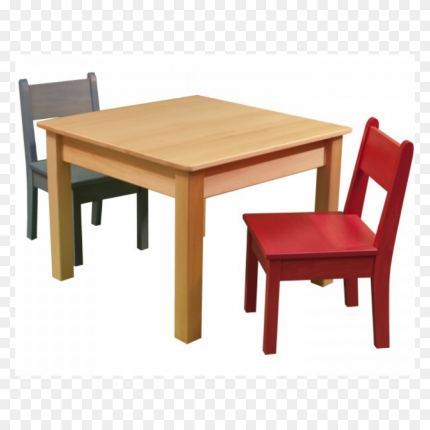 900x900 Children's Wood Top Table - Wood Table PNG