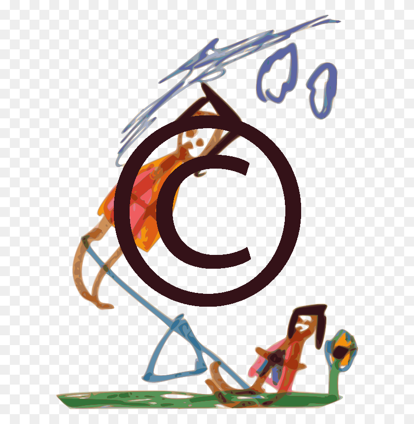 614x800 Child's Drawing Of See Saw Tigerstock - Om PNG
