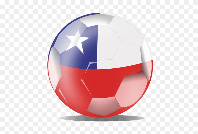 512x512 Chile Flag Football - Chile Flag PNG