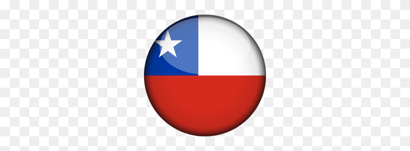 250x250 Icono De La Bandera De Chile - Banderas Del Mundo Png