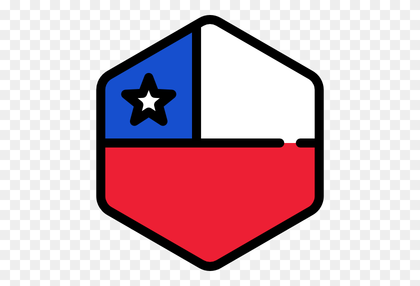 512x512 Chile, Flags, Country, Nation, World, Flag Icon - Chile Flag PNG