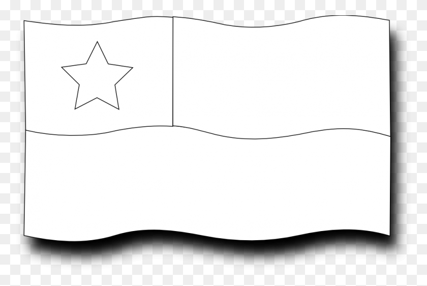 999x644 Bandera Chilena Suparedonkulous Flagartist Flag Art Clipart - Clipart De Bandera En Blanco Y Negro