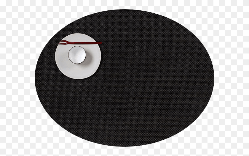 620x465 Chilewich Table Placemats Runners Mini Basketweave - Black Circle Fade PNG