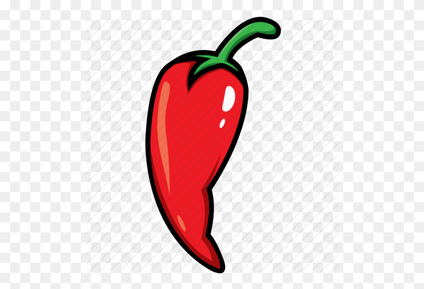 512x512 Chili, Chili Powder, Chill Pepper, Red Chilli, Vegetables Icon Icon - Chili Pepper Clipart