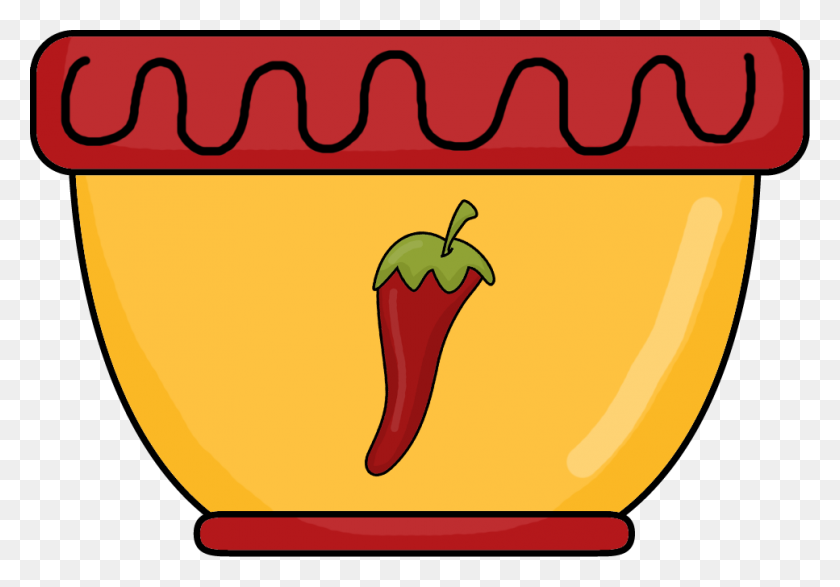967x654 Chili Clipart Mexican Dinner - Dinner Plate With Food Clipart