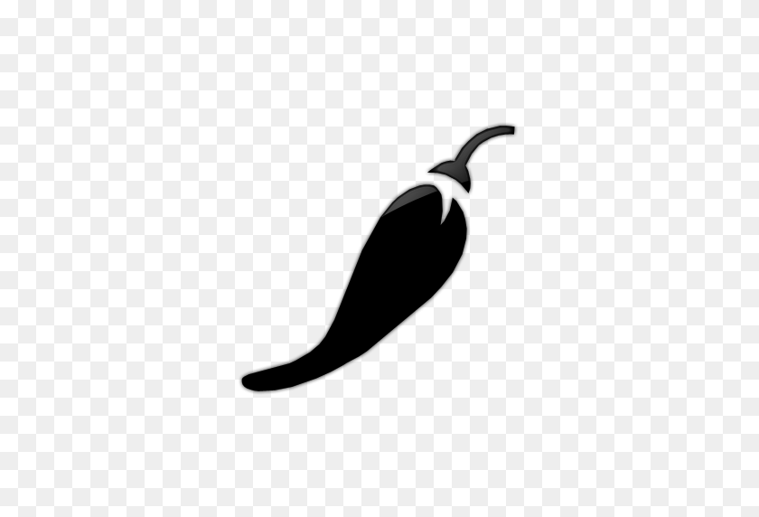 512x512 Chili Pepper Clipart Blanco Y Negro - Chili Pepper Clipart