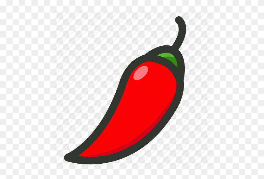 512x512 Chilli, Food, Hot, Pepper, Spice, Spicy Icon - Hot Pepper Clip Art