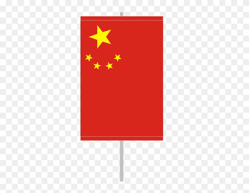 393x591 China - Flagpole PNG